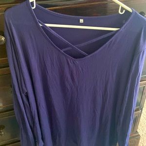 Cross Cross Long Sleeve Top*